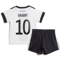 Germany Serge Gnabry #10 Replica Home Minikit World Cup 2022 Short Sleeve (+ pants)
